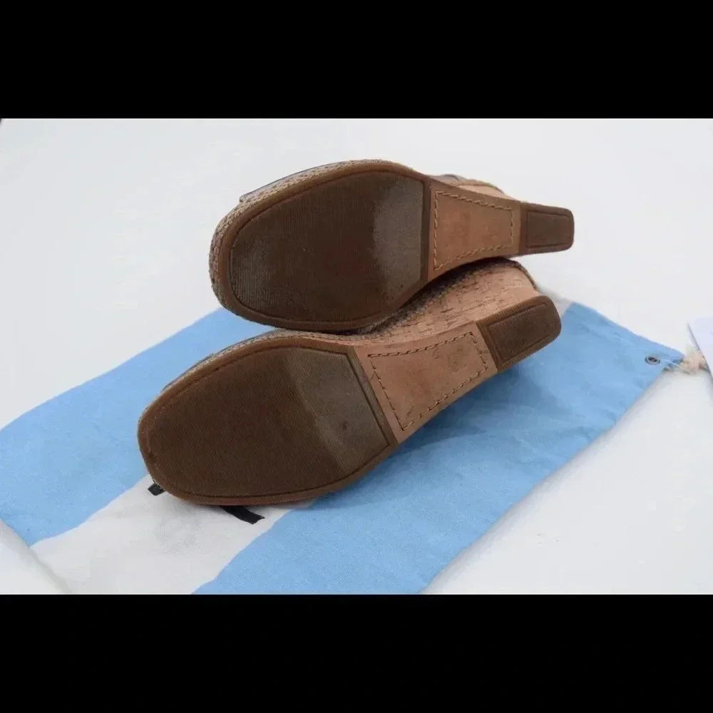 Toms peep toe wedges